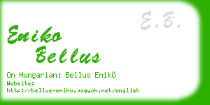 eniko bellus business card
